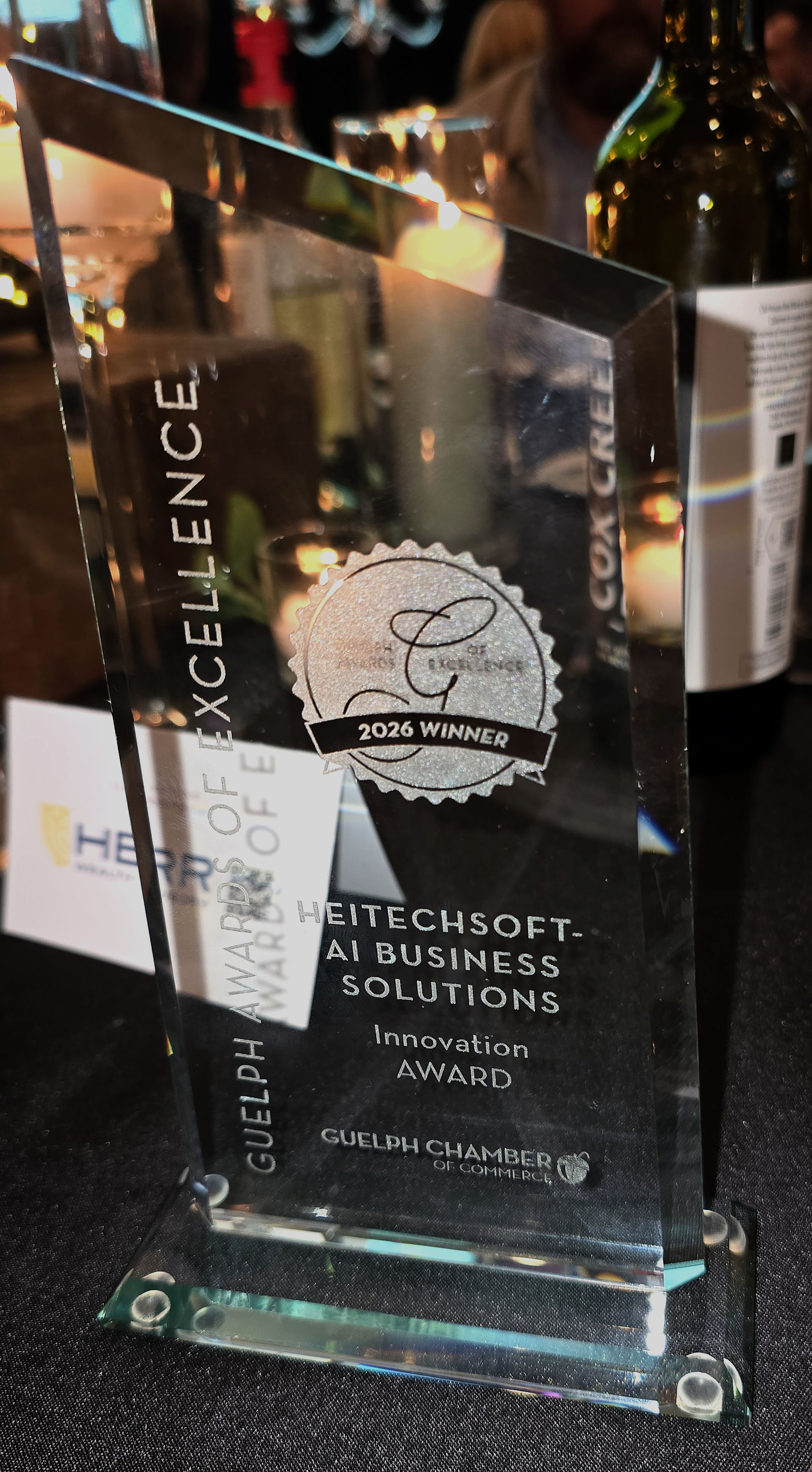 HeitechSoft Wins the Guelph Chamber of Commerce Innovation Award
